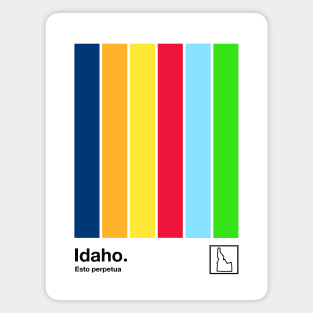 Idaho State Flag  // Original Minimalist Artwork Poster Design Magnet